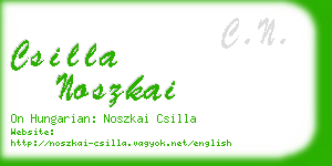 csilla noszkai business card